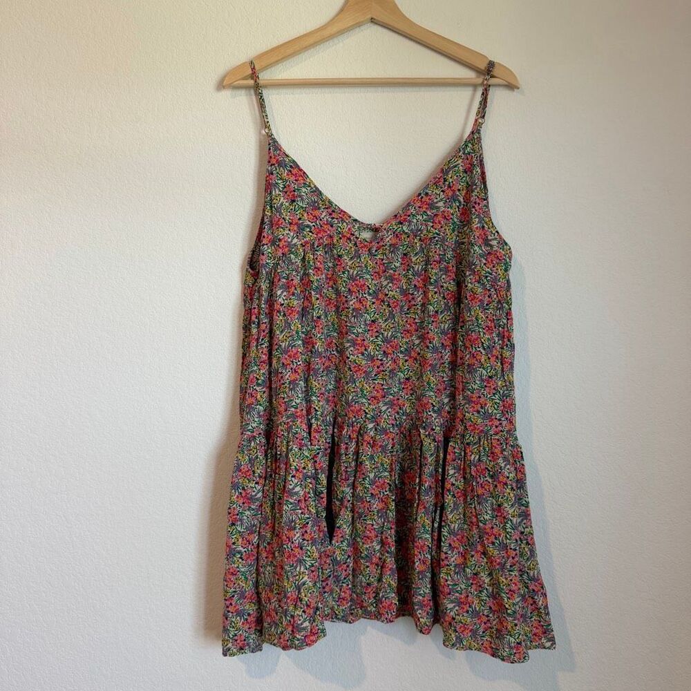 Natural Life Floral Sleeveless Riley Mini A-Line Dress Women's Size Large - Picture 2 of 7
